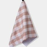 Vintage Gingham Natural Tea Towel