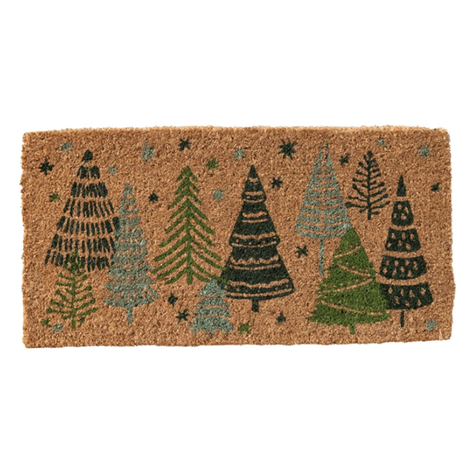 Christmas Tree & Star Doormat