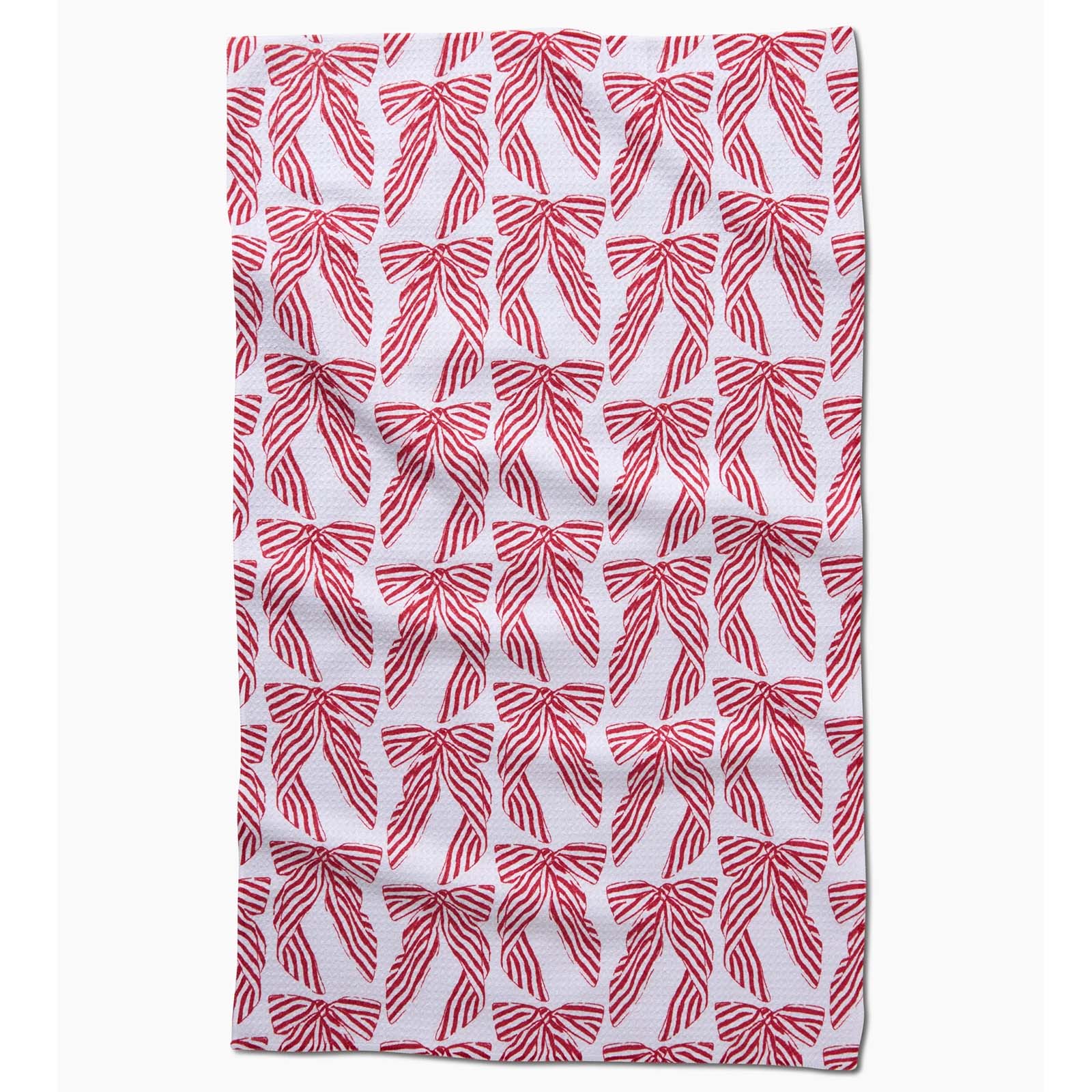 Striped Bow Tea Towel