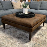 Broadway 42" Leather Ottoman