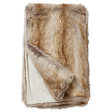 Faux Fur Throw - Blonde Fox