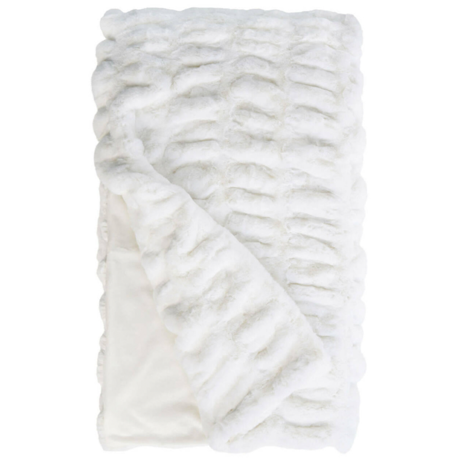 Faux Fur Throw - Snow Mink