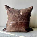 22" x 22" Leather Pillow