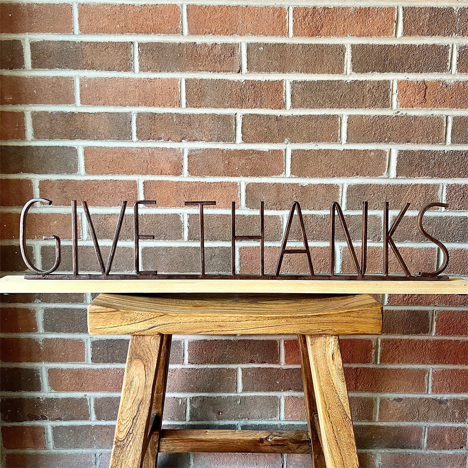 Give Thanks Mantel Sign