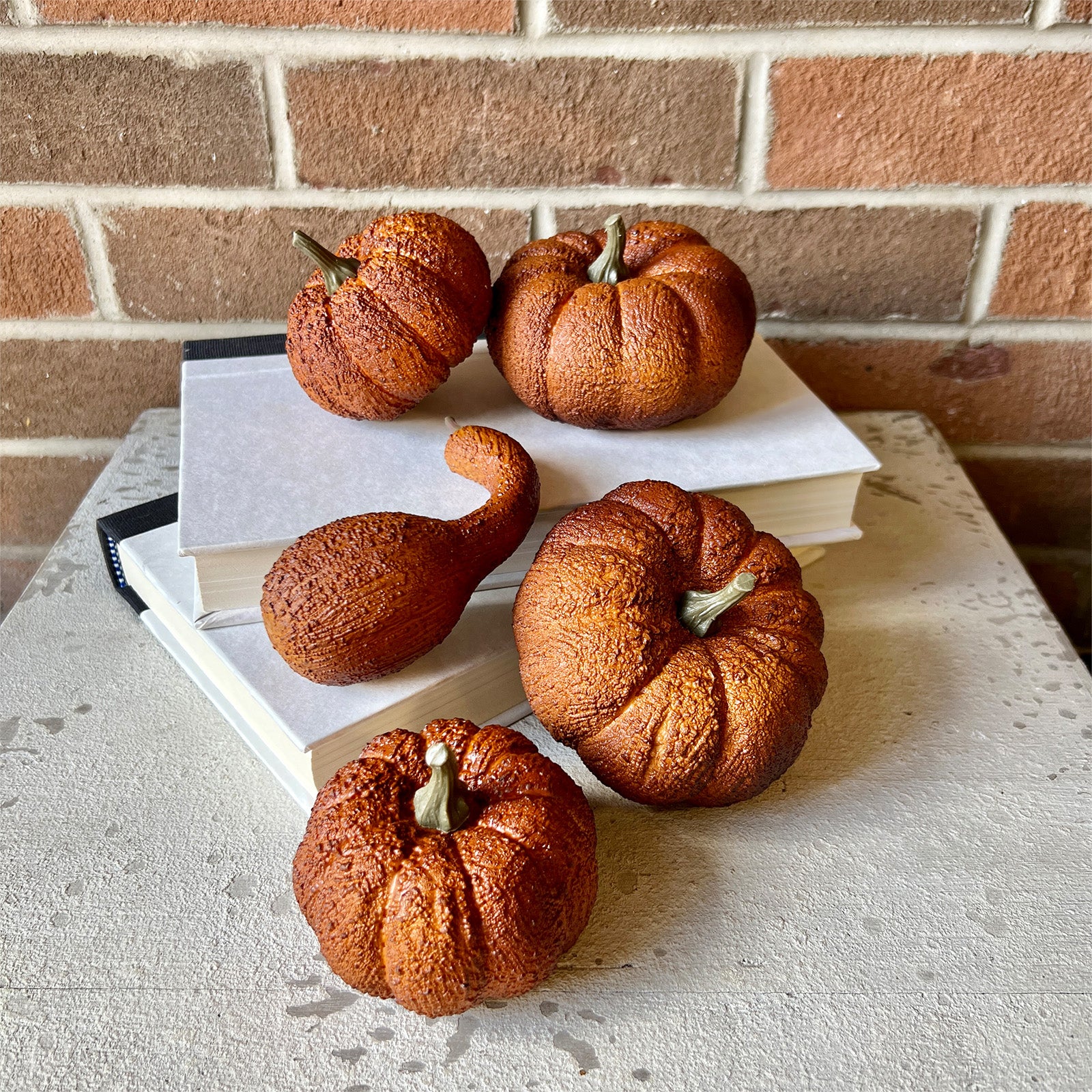 Orange Pumpkin & Gourd Set