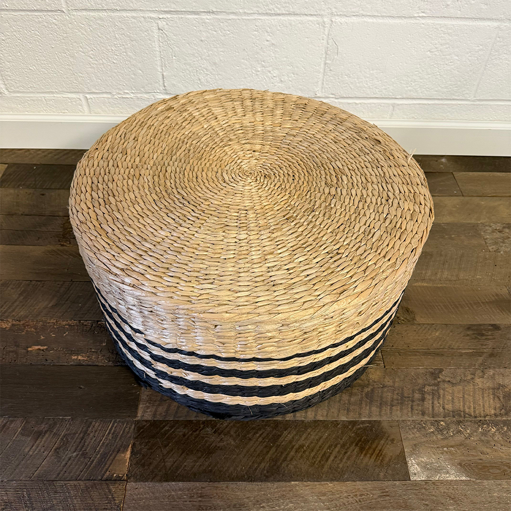 Large Round 24" Rattan Stool