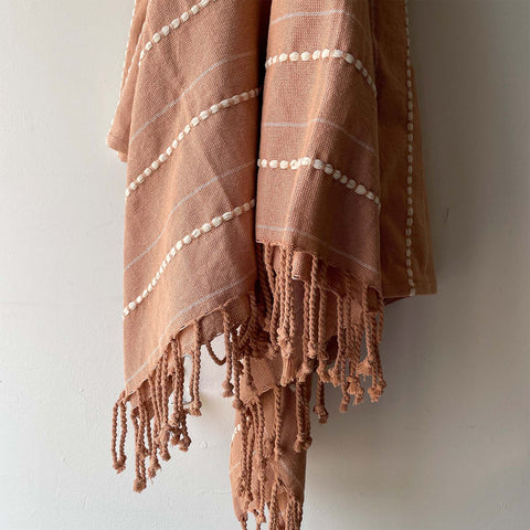 Blush/Natural Throw