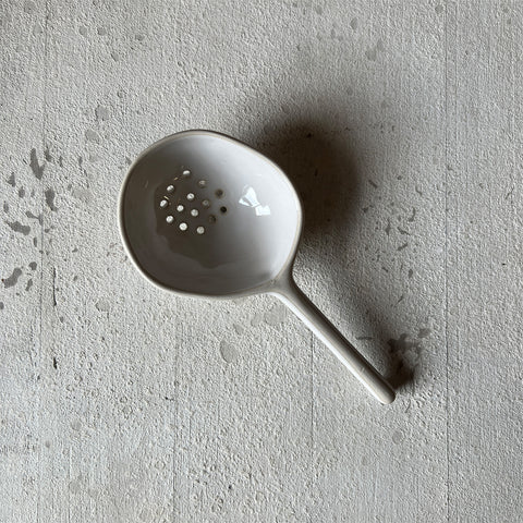 Stoneware Strainer Spoon