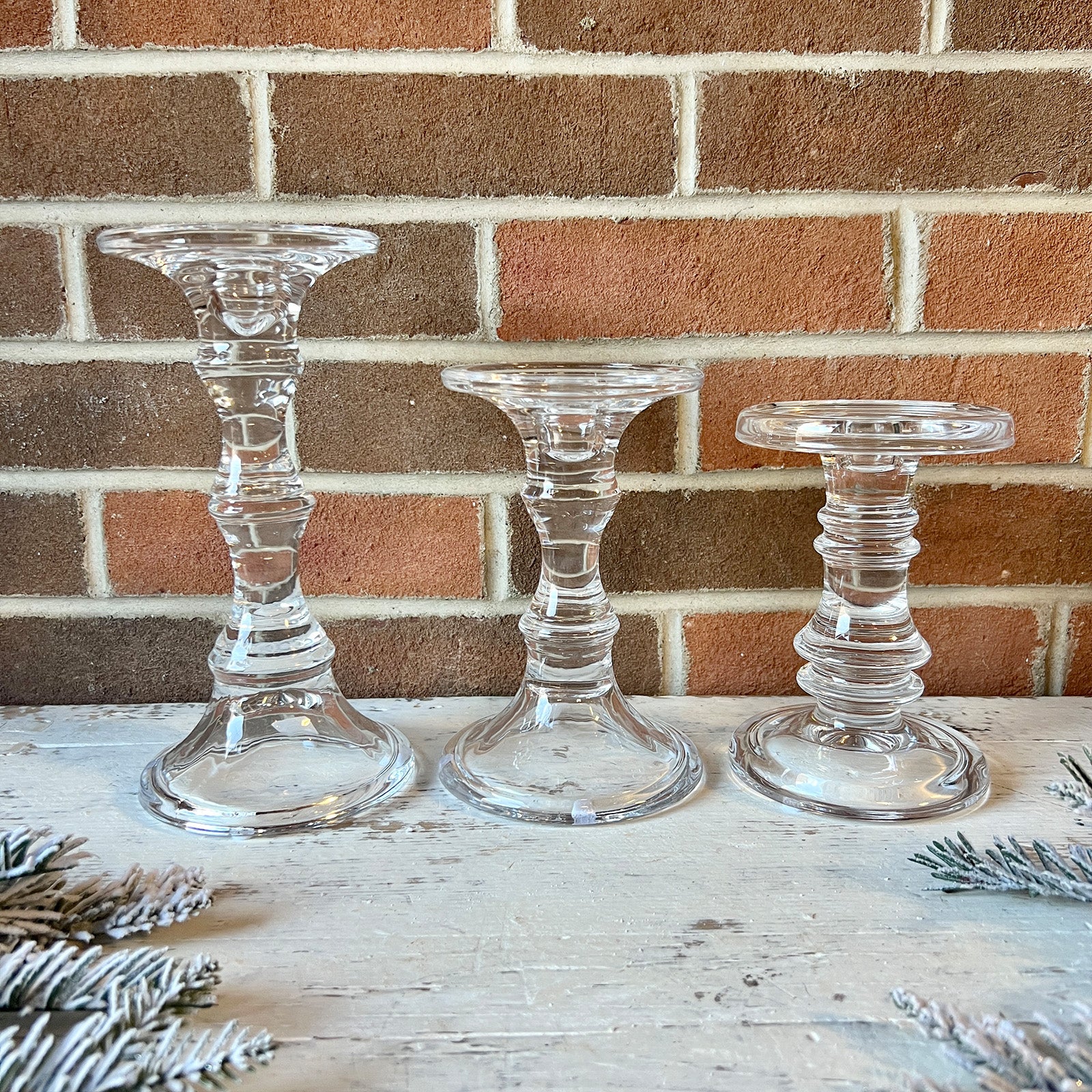 Glass Candleholder