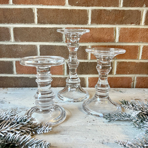 Glass Candleholder