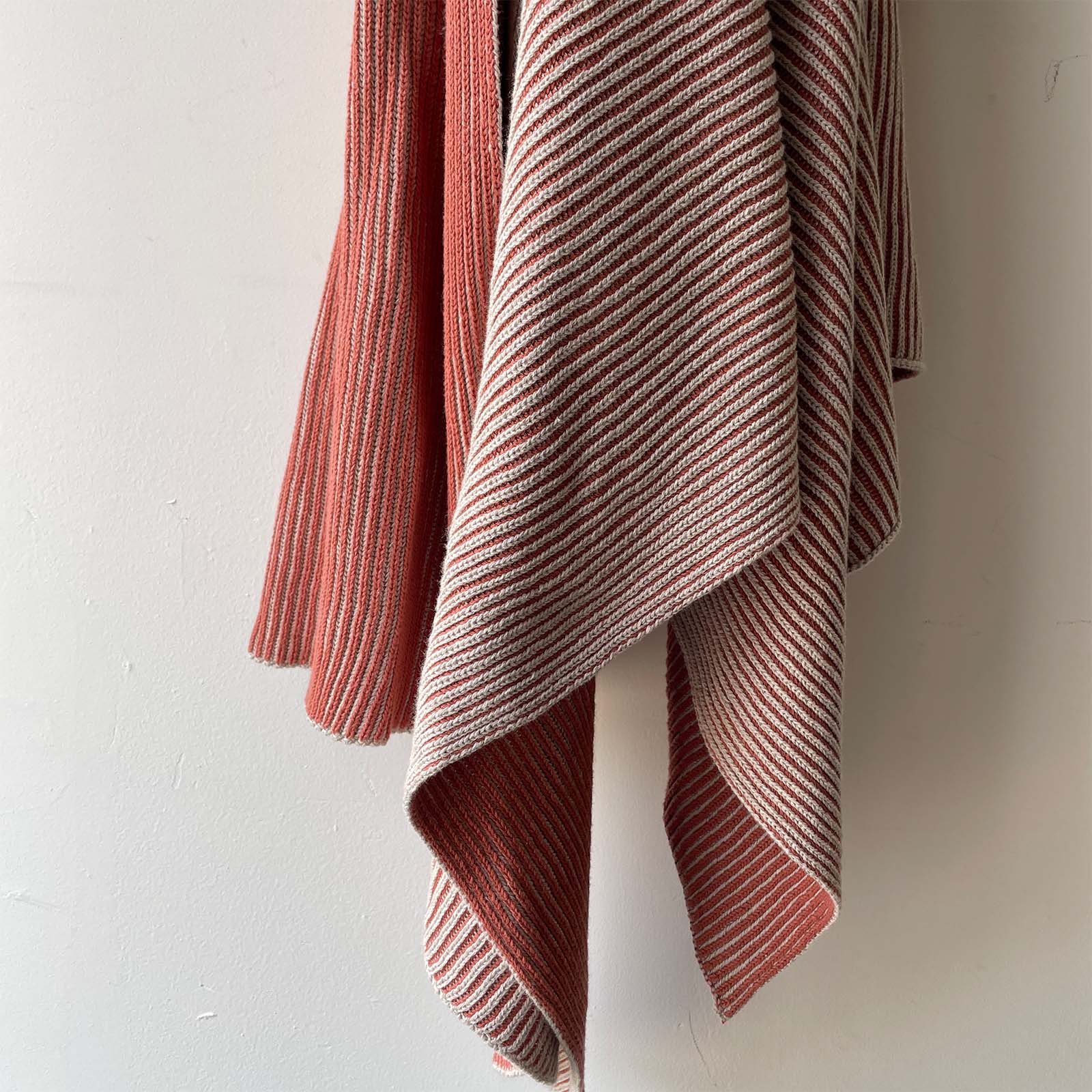 Ribbed Throw - Rust