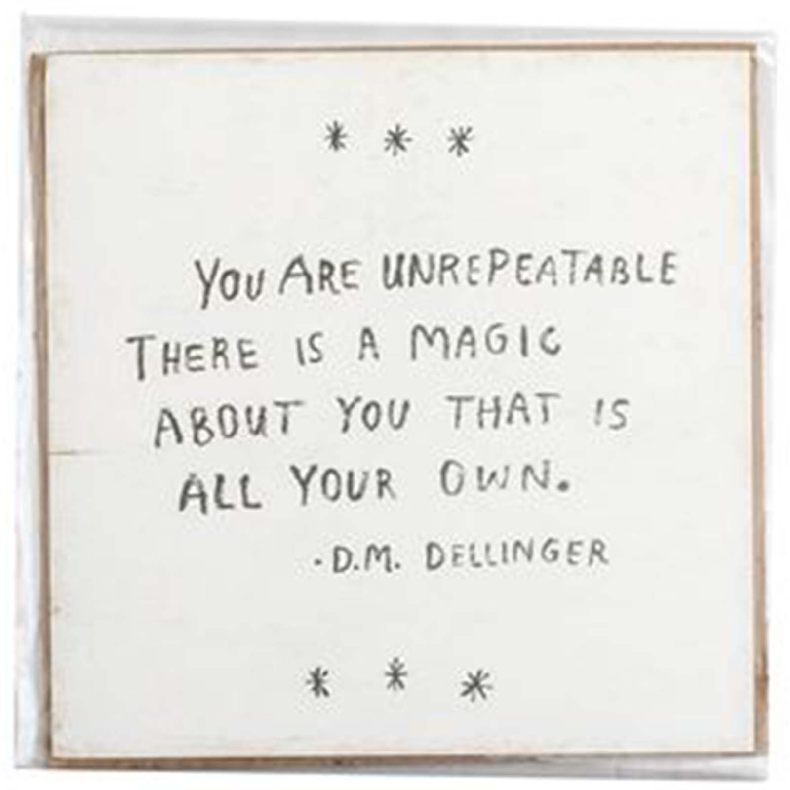 You Are Unrepeatable Art Poster - 12x12