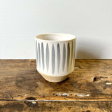 Blue Striped Pot - Large