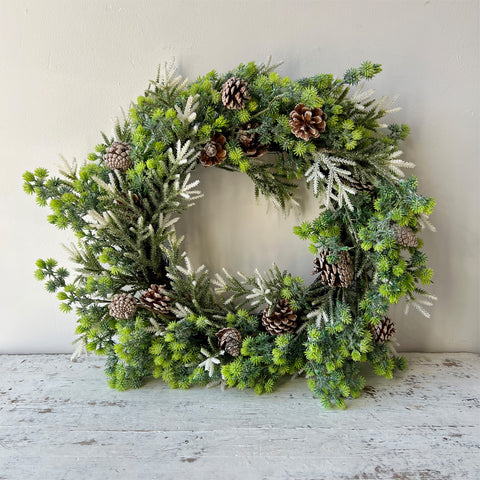 Ice Snow Pine Wreath