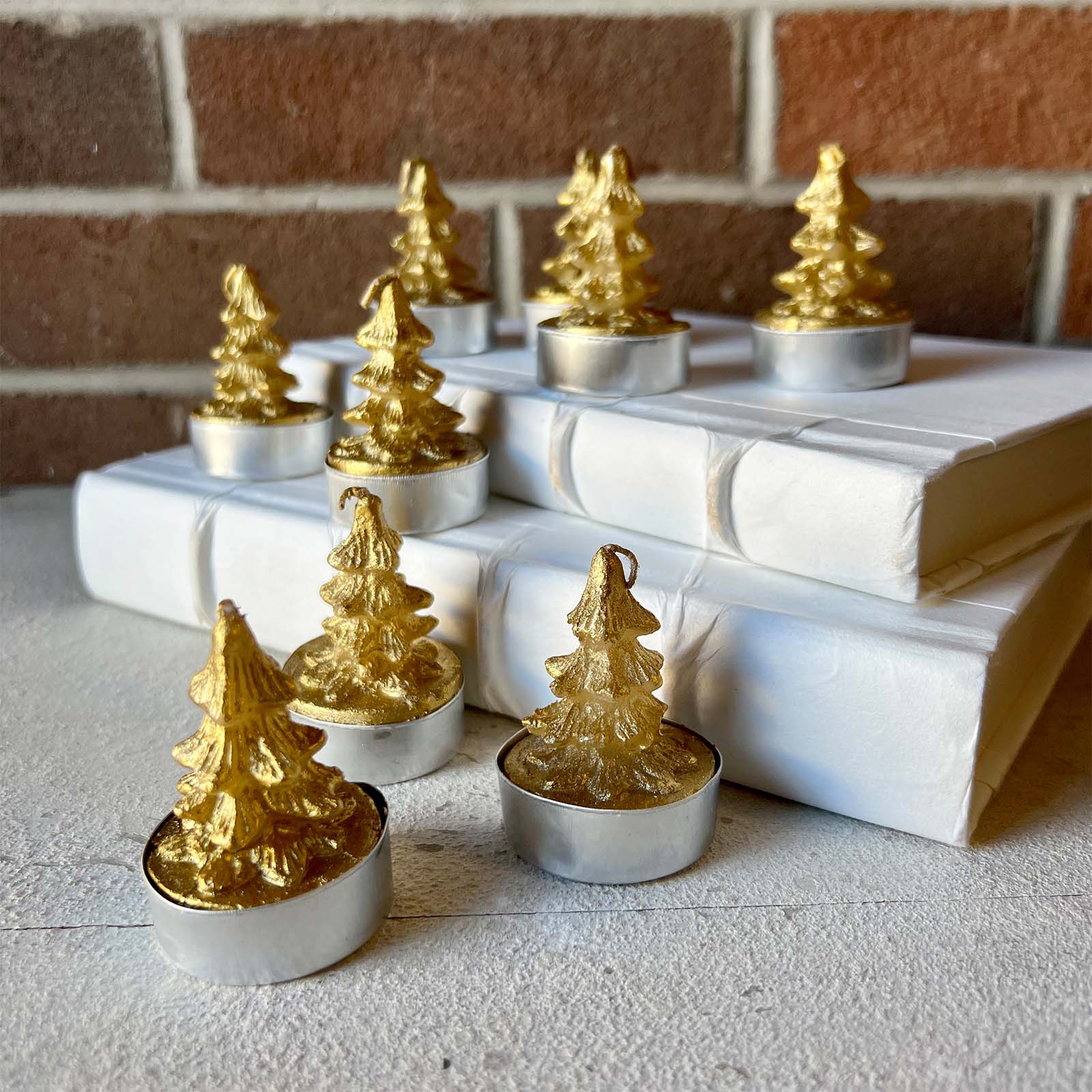 Tree Tealights - Gold