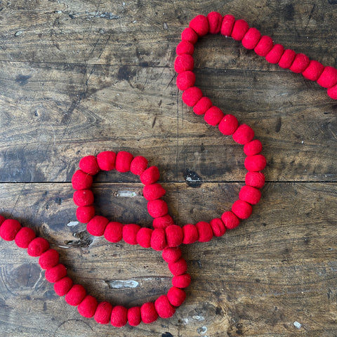 Red Felt Garland