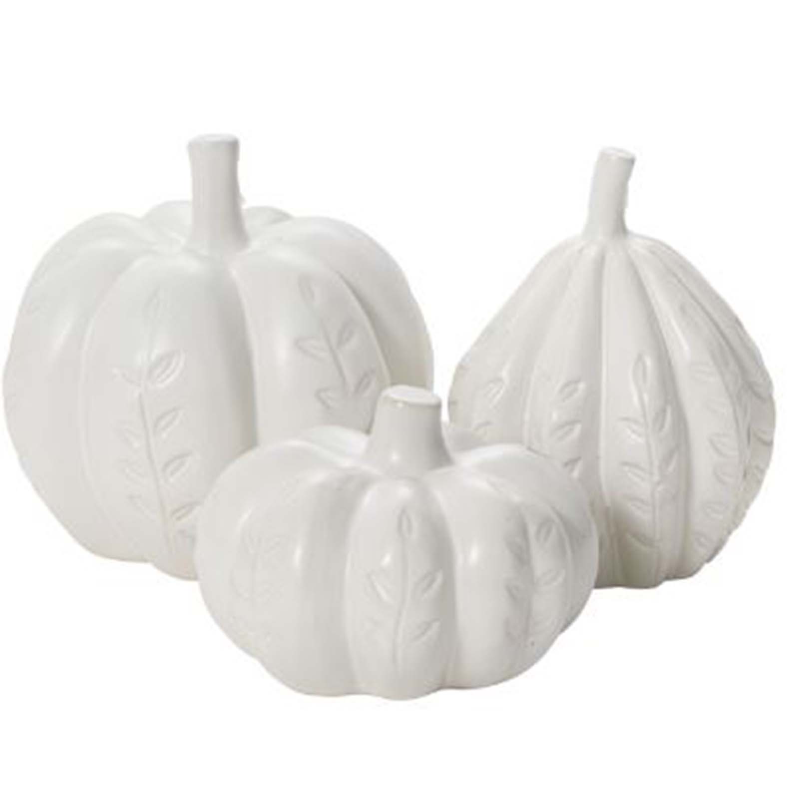 White Ceramic Pumpkin