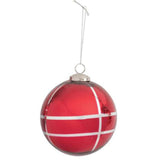 5" Red Glass Ornament