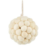 Ivory Pompom Ornament