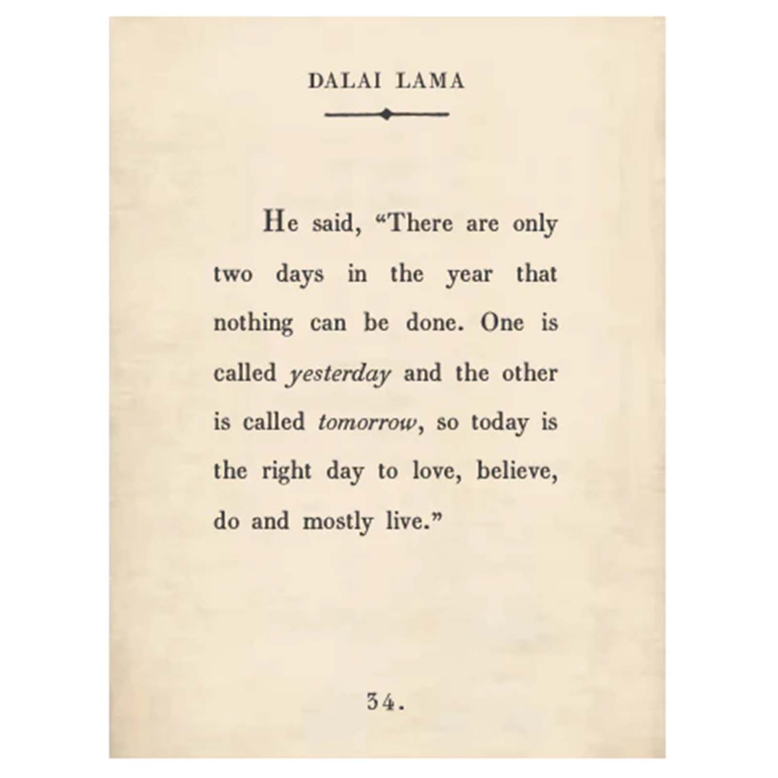 Dalai Lama Art Poster