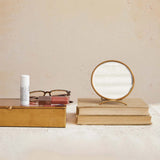 Folding Brass Mirror