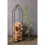 Metal House Log Holder