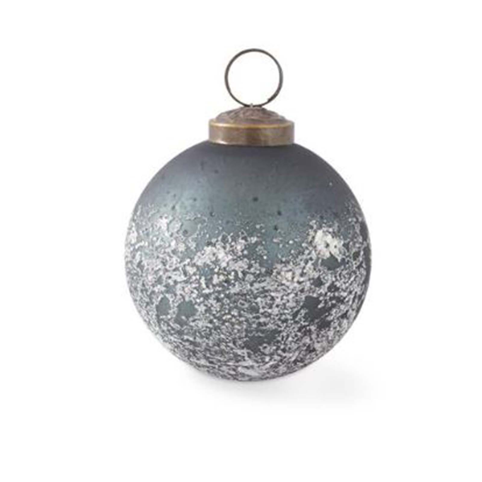 Green and White Speckled Ornament