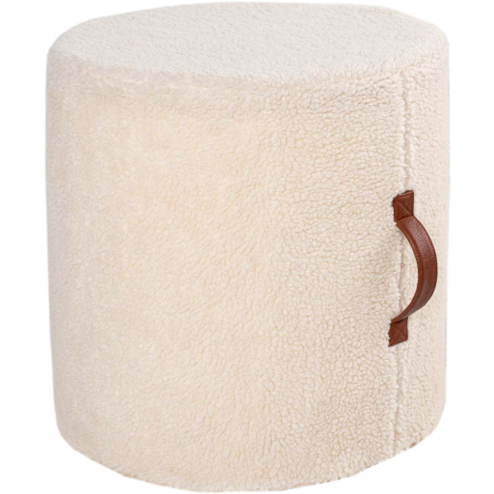 Cream Ottoman