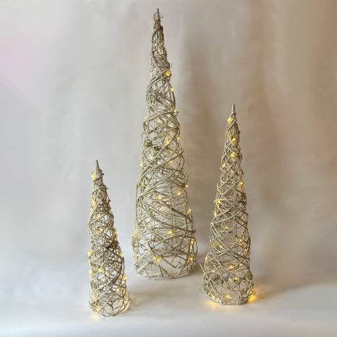 Lighted Rattan Tree