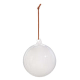 4" White Ball Ornament