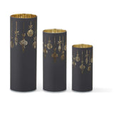 Black Engraved LED Cylinder