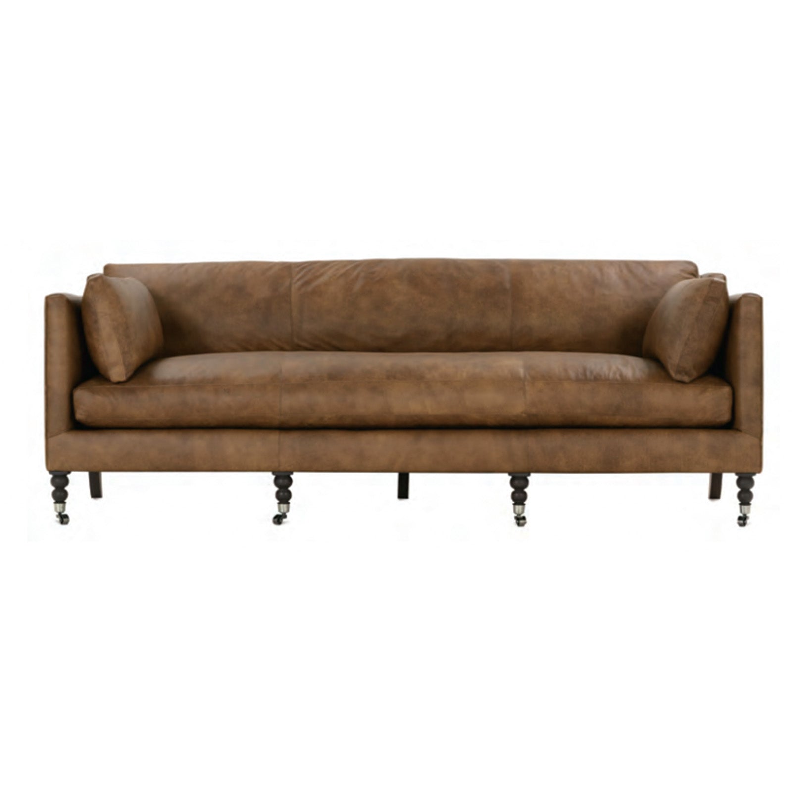 Madeline 90" Leather Sofa - EXPRESS