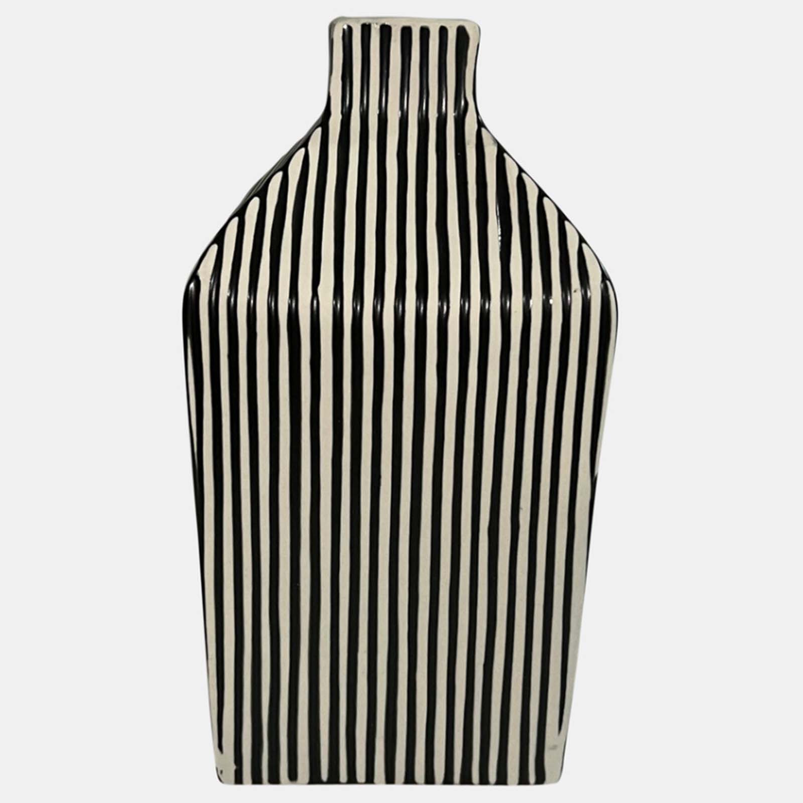 Black & White Lines Vase