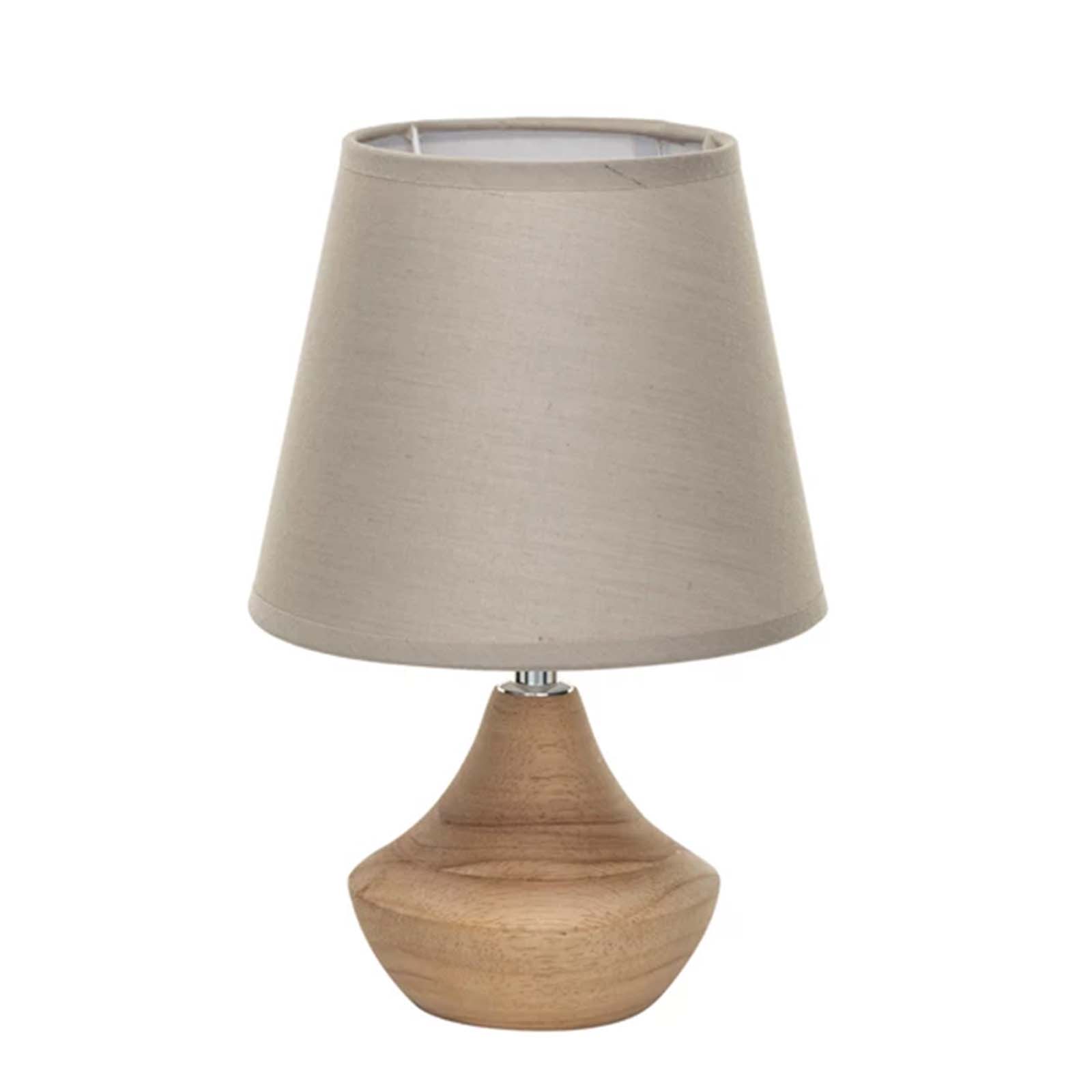 Mini Wood Table Lamp