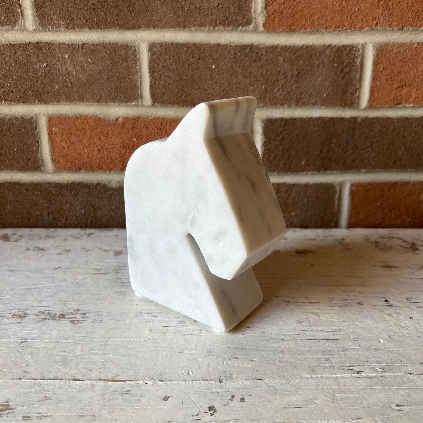 Horse Head Marble Bookend