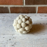 Ivory Pompom Ornament