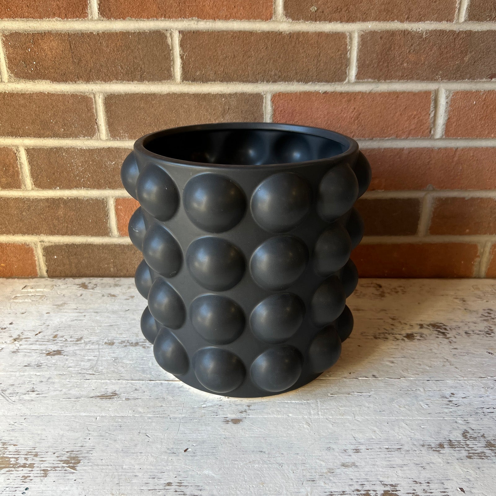 Stoneware Planter w/ Raised Dots