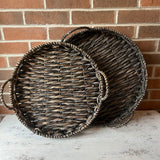 Round Water Hyacinth Tray