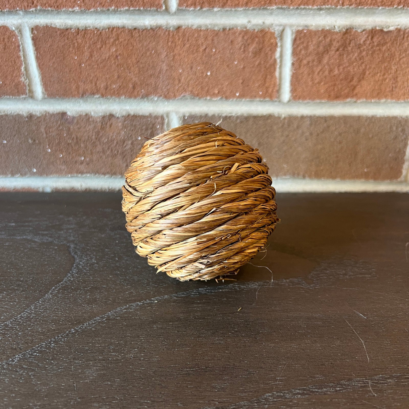 Brown Raffia Orb