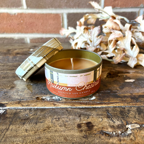 Tin Candle - Autumn Chestnut