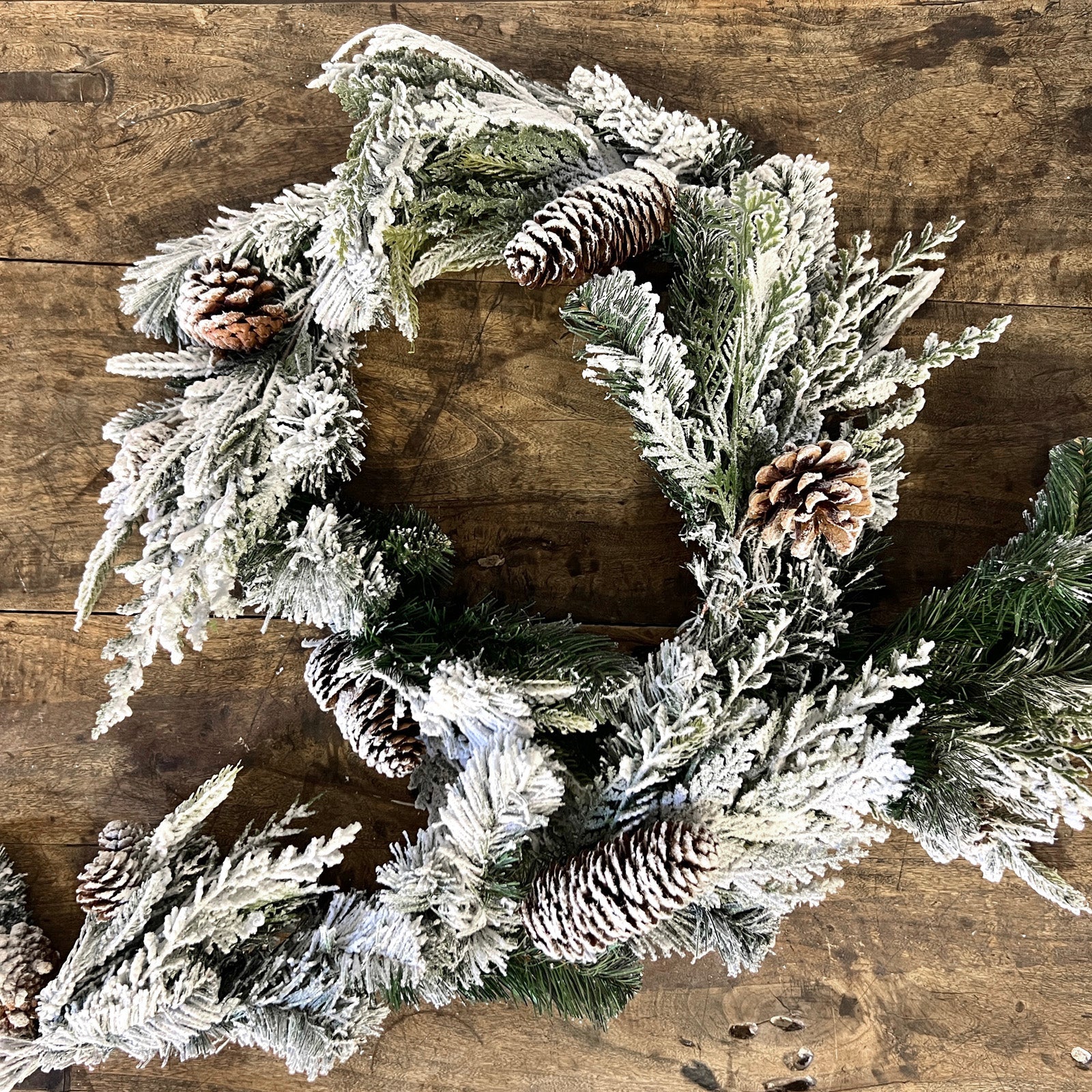 Snowed Cedar Pine Garland