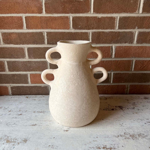 White Vase with Four Handles