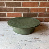 Green Stoneware Pedestal