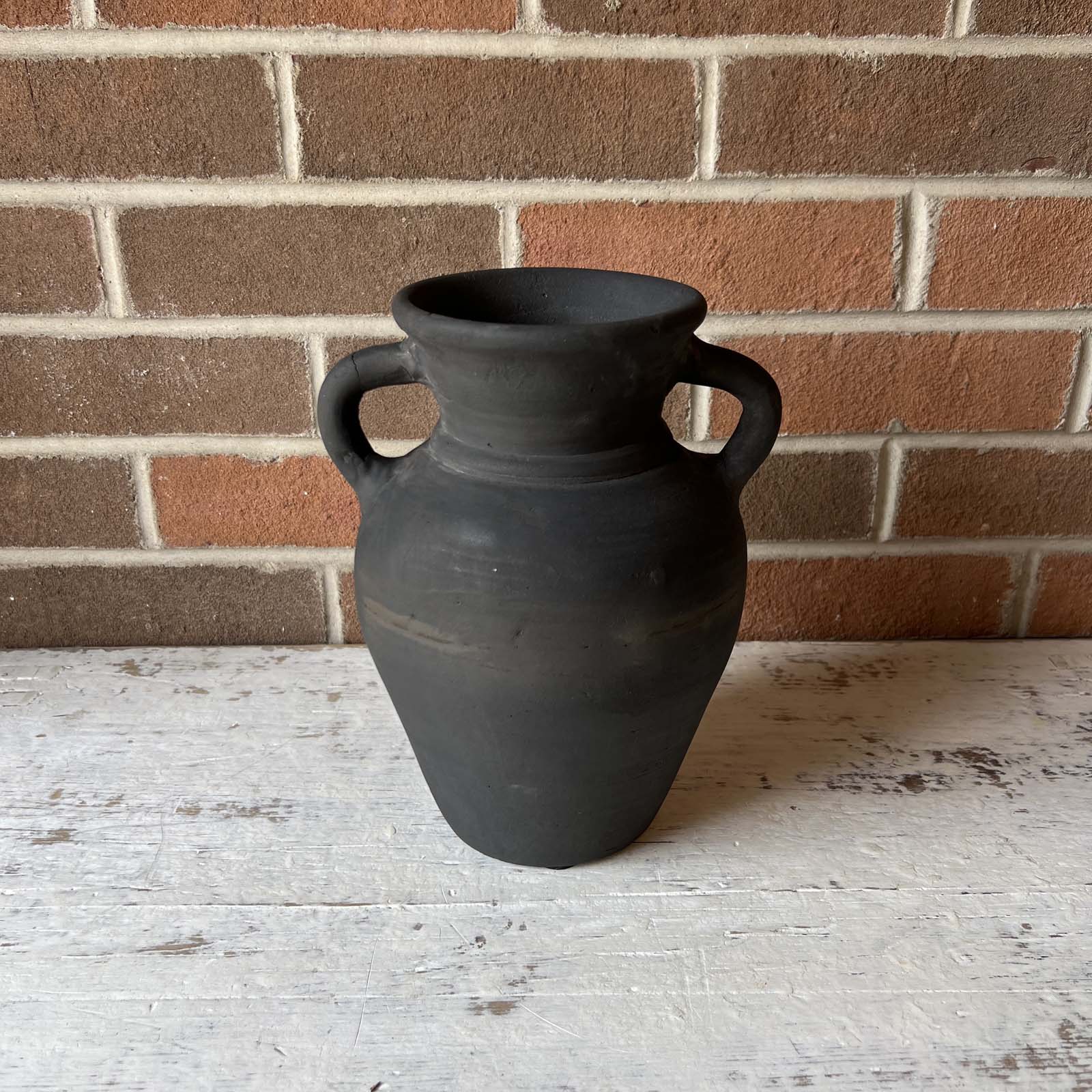 Black Terracotta Vase