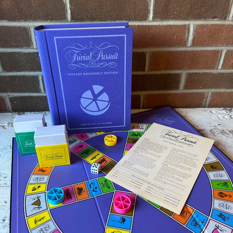 Vintage Bookshelf Board Game - Trivial Pursuit