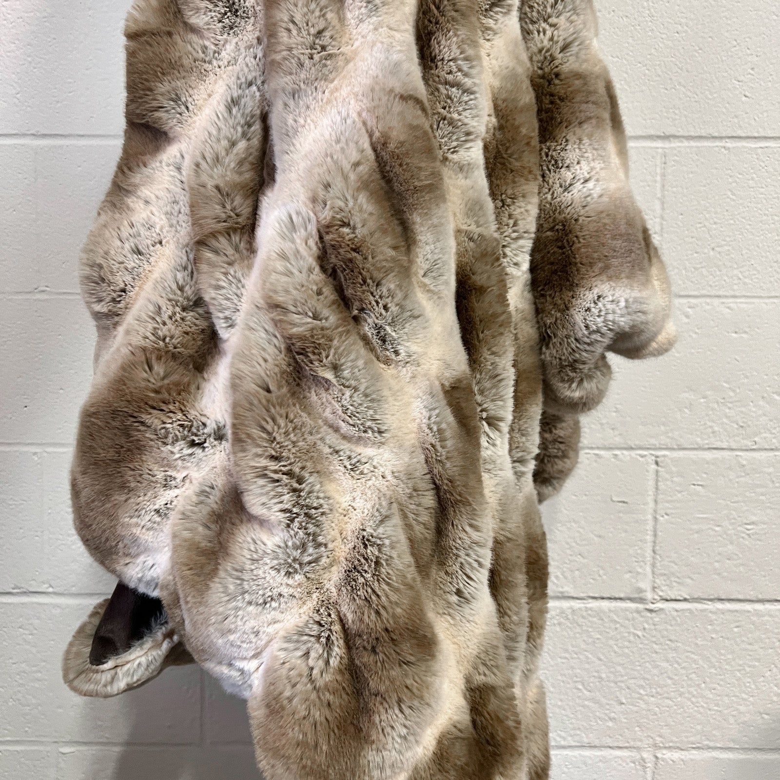 Faux Fur Throw-Truffle Chinchilla