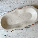 Scalloped Cream Platter