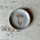 Embossed Dish with Flower