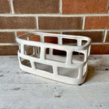 Cream Stoneware Basket