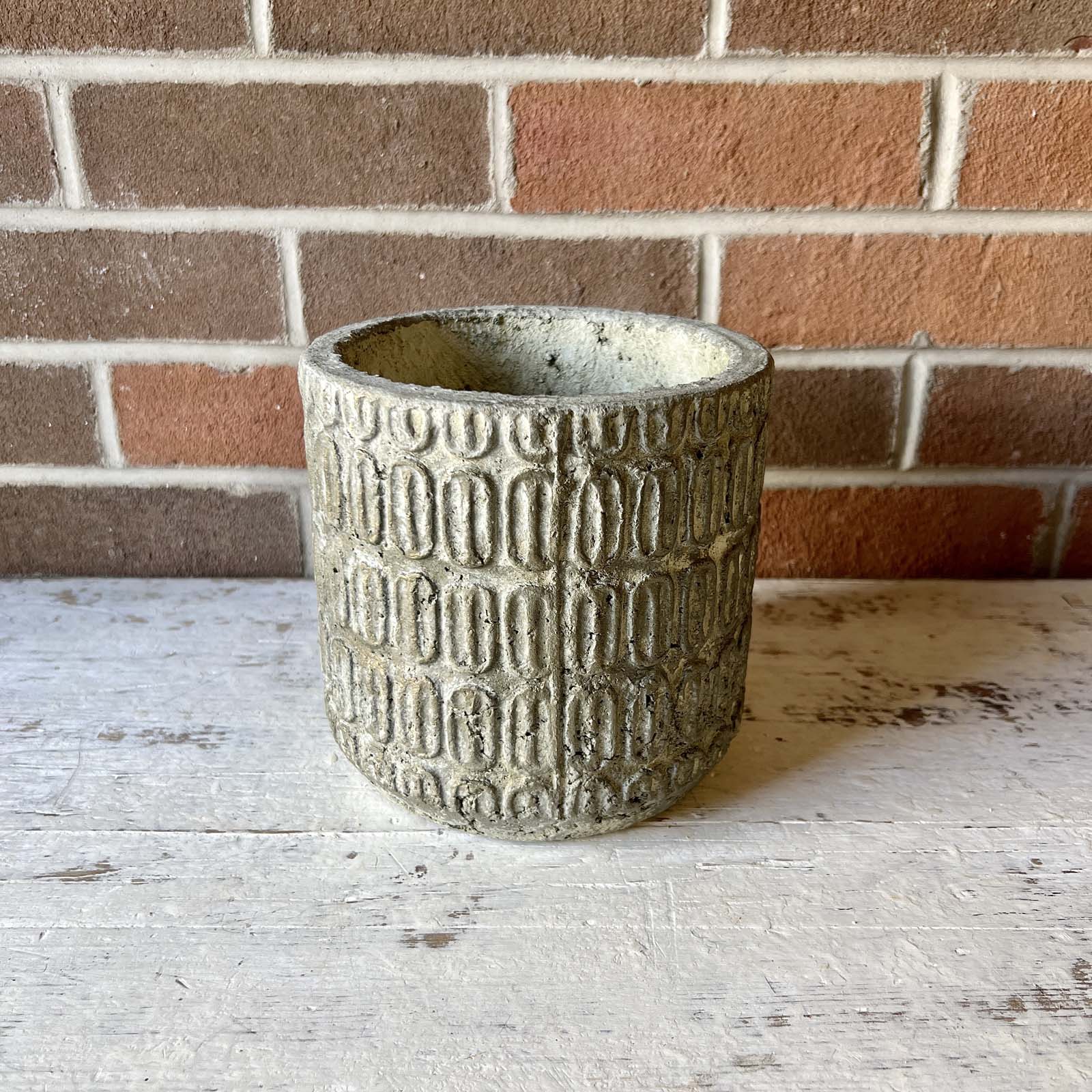 Distressed Cement Planter